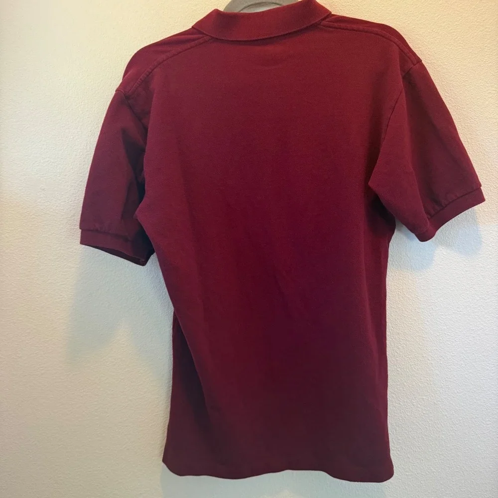 Vintage Polo by Ralph Lauren Classic Fit Burgundy Polo Shirt Mens Small 90s Y2K‎